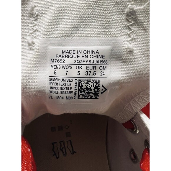 Converse Chuck Taylor Custom Bedazzled Patriotic Red White Blue USA M5 W7 - Picture 12 of 12